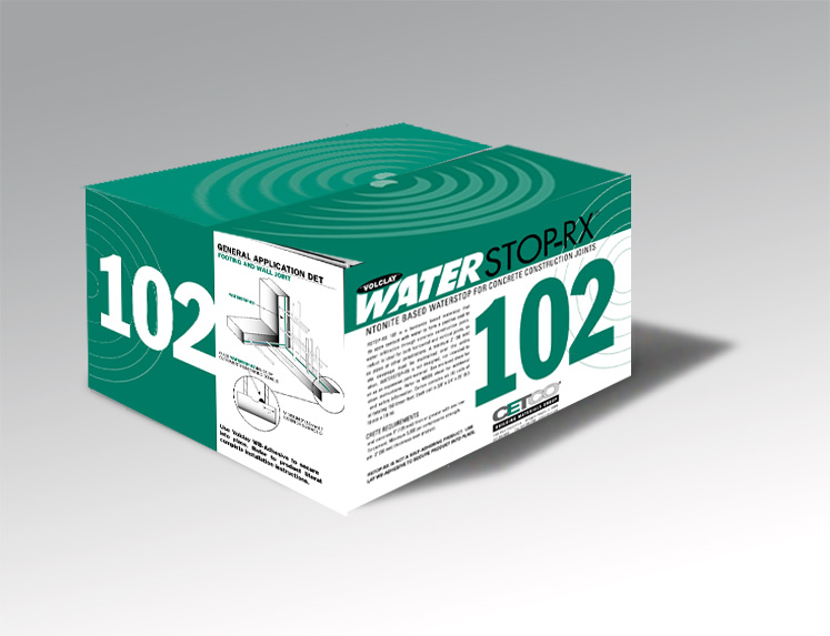 WATERSTOP-RX 102 packaging CETCO WATERSTOP-RX 102 packaging